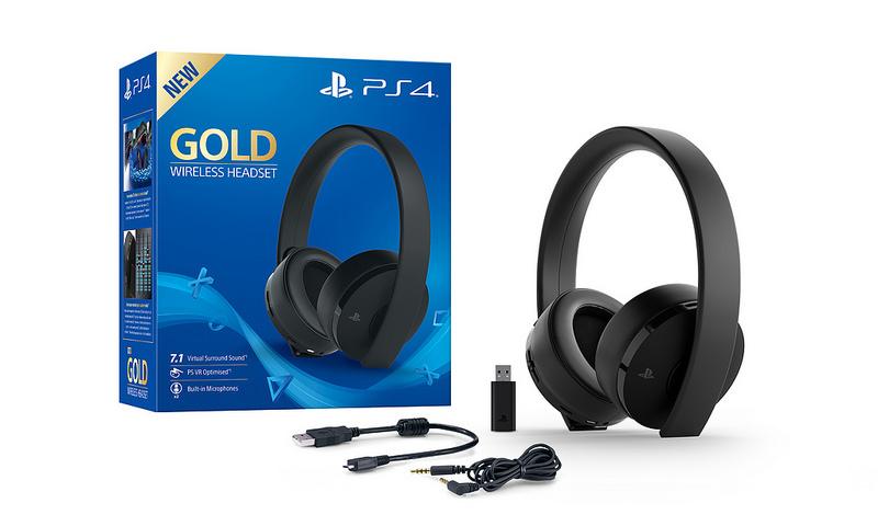 Sony Gold Wireless Headset – trådløst gaming-headset – sort – produktdetalje 2