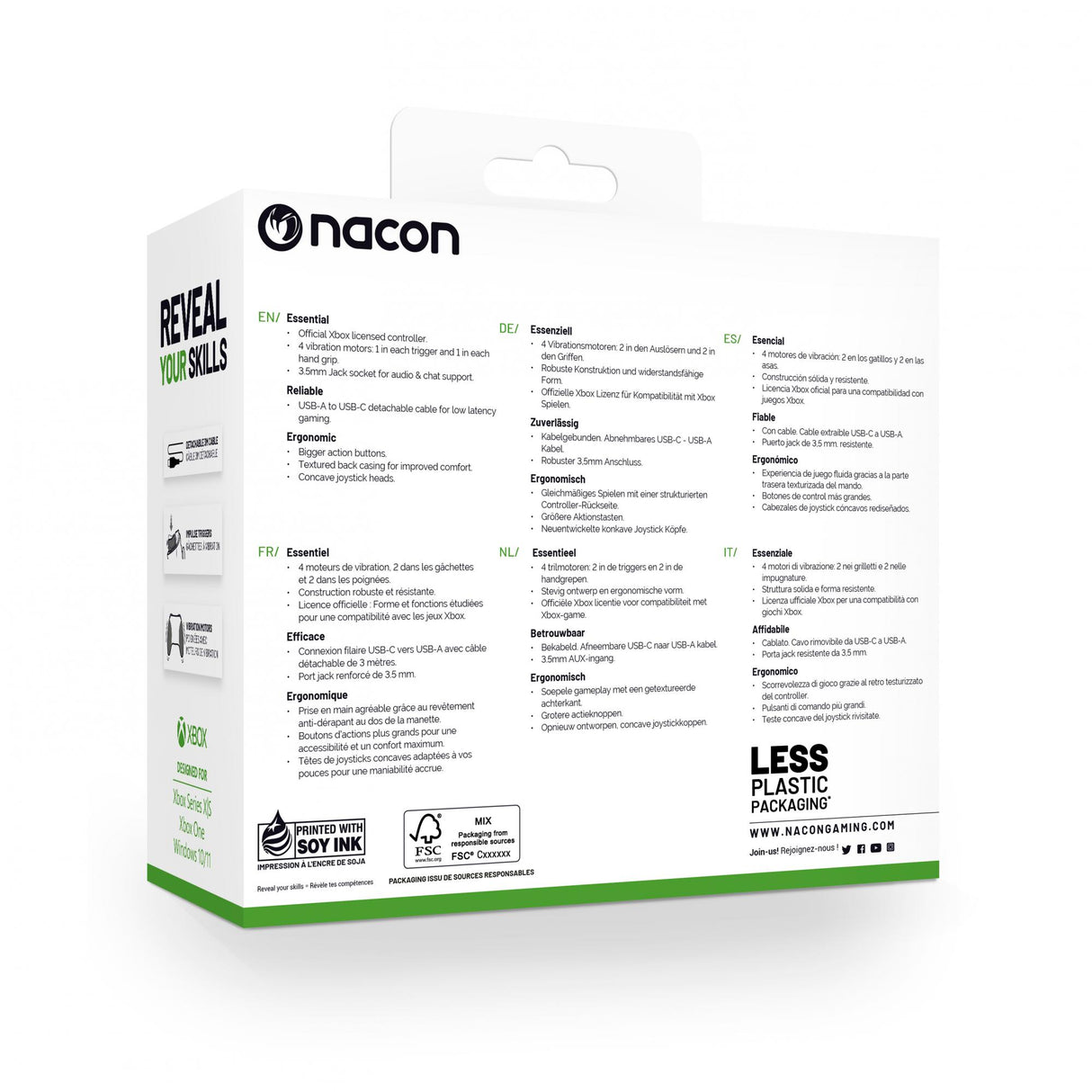 Nacon Einsteiger-Controller Weiß/Xbox Series X