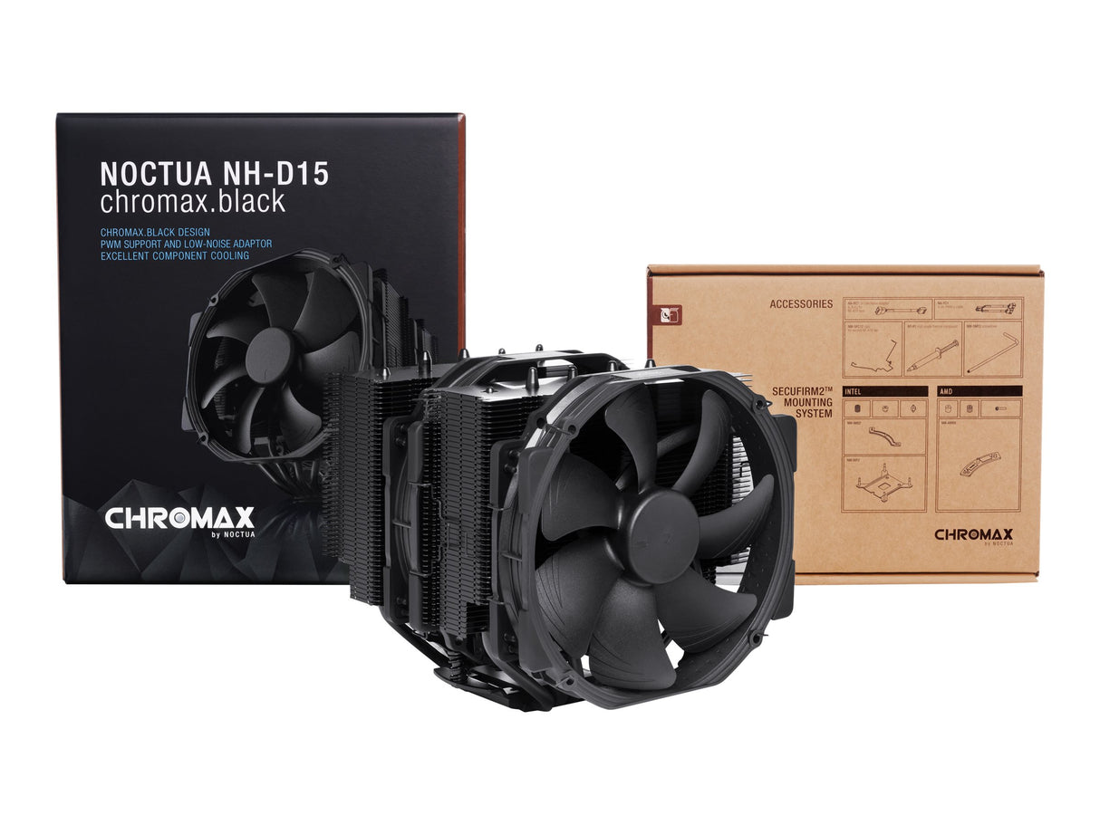 Noctua NH-D15 Prozessorkühler 1er-Pack Schwarz 140 mm