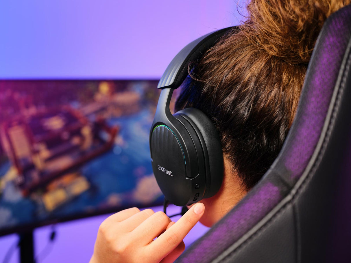 TRUST GXT491 FAYZO TRÅDLØS HEADSET - SORT