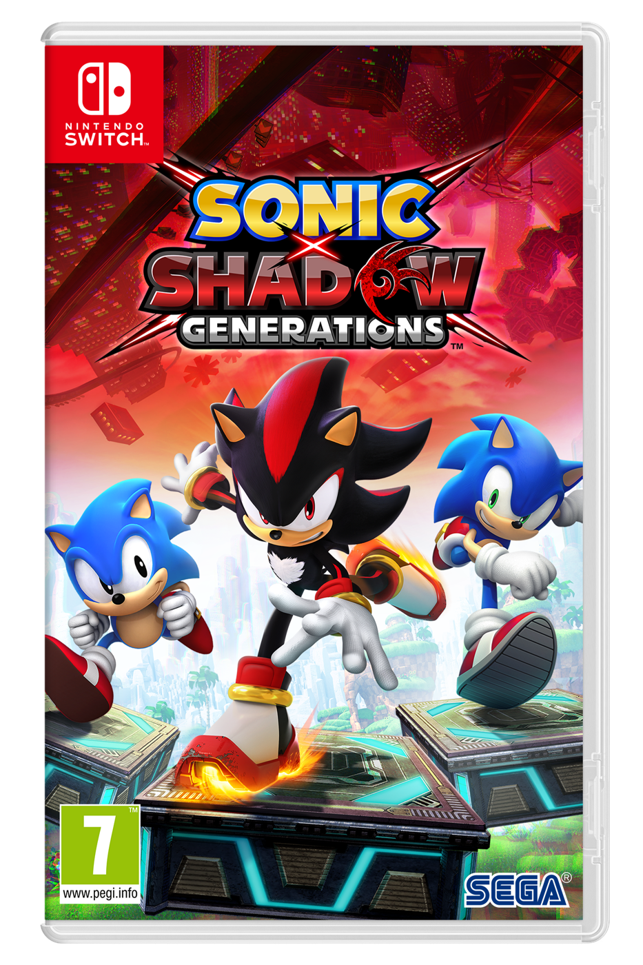 Sonic X Shadow Generations – omslag til Nintendo Switch