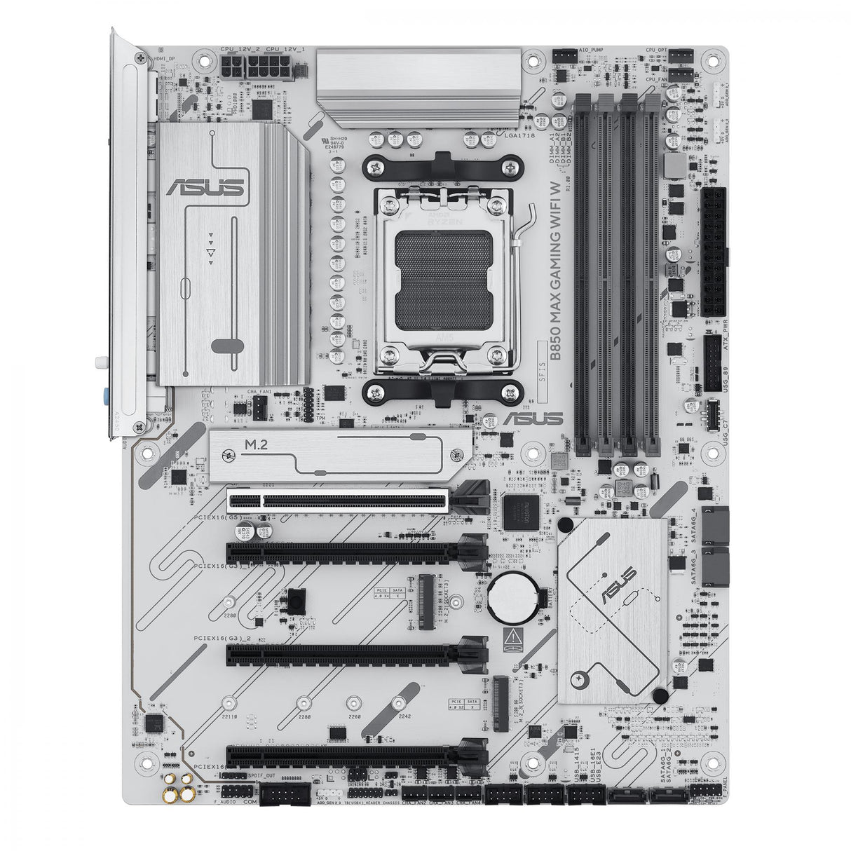 ASUS B850 MAX GAMING WIFI WHITE (ATX, B850, AM5, DDR5) ASUS