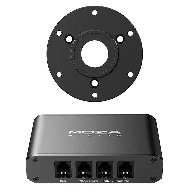 MOZA Universal HUB und Radstandhalterungsadapter von Drittanbietern im Paket