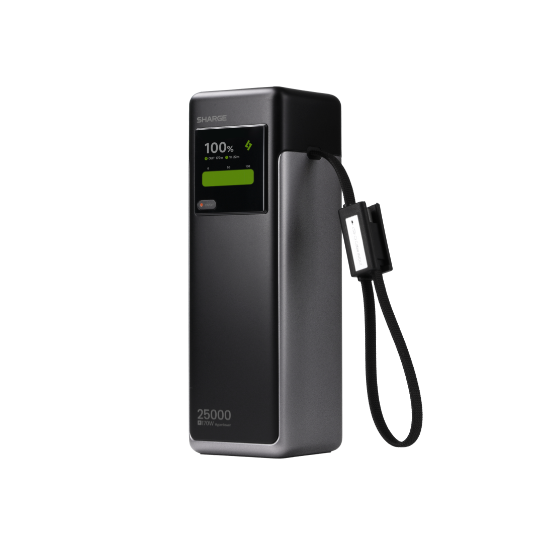 SHARGE HyperTower 170 powerbank - 25.000 mAh - sort