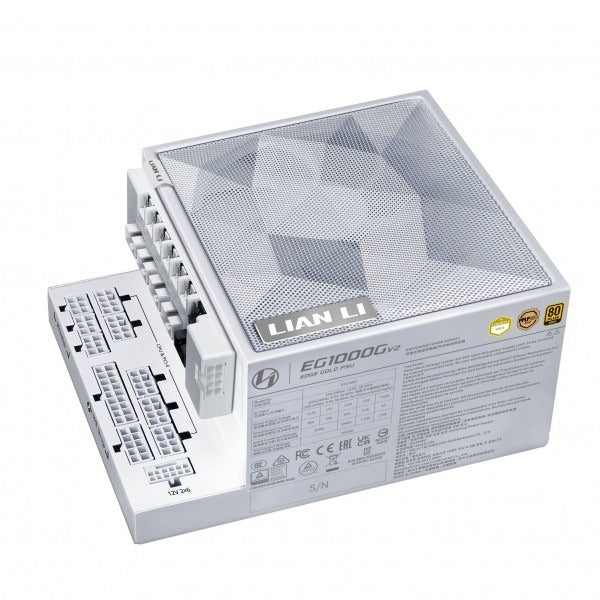 Lian Li EDGE Gold V2 1000W with EDGE Hub V2 White – produktbillede
