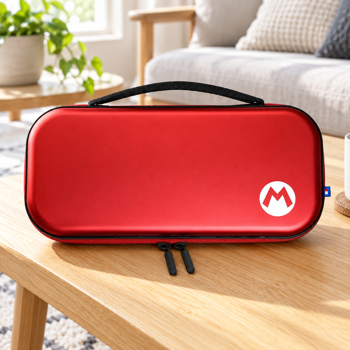 HORI Alumi Case Mario – Nintendo Switch 2 – rød – stemningsbillede
