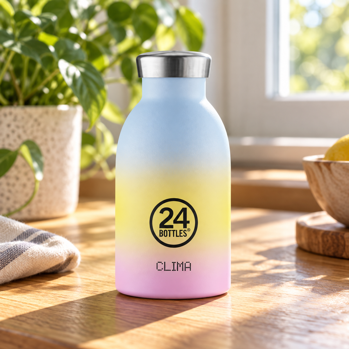 24Bottles – Clima – Horizon Aurora – 330 ml – termoflaske – stemningsbillede