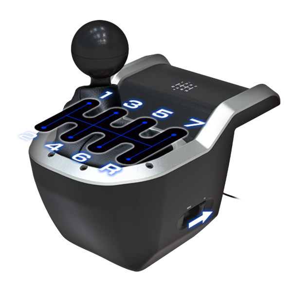 HORI - Racing Wheel Apex + 7-Speed Racing Shifter Bundle For PC (Windows 11/10)