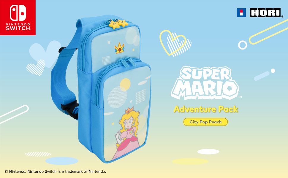 Producentens temabillede – HORI Adventure Pack – City Pop Peach – Nintendo Switch
