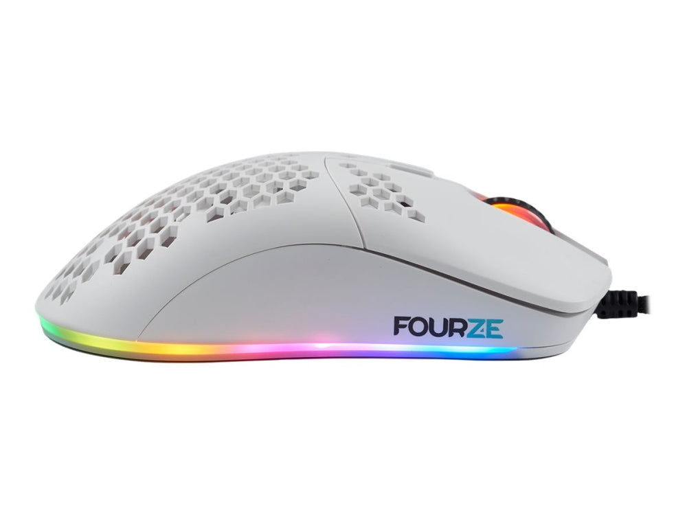 Fourze GM800 Gaming Mus RGB Hvid