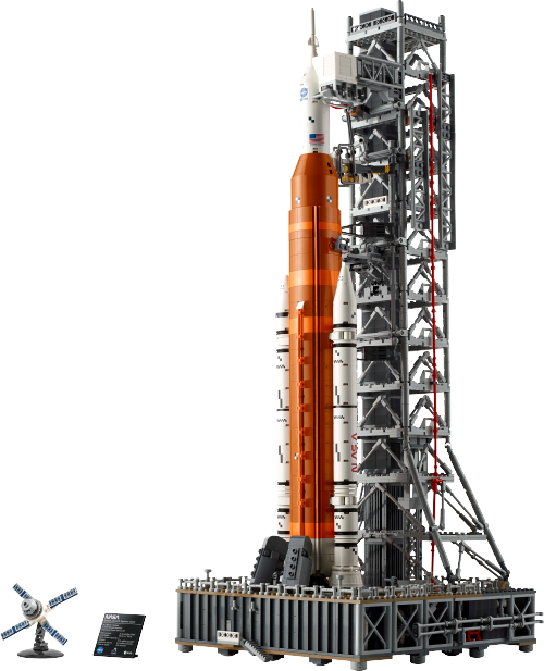 LEGO Icons NASA Artemis-rumraket og affyringsrampe