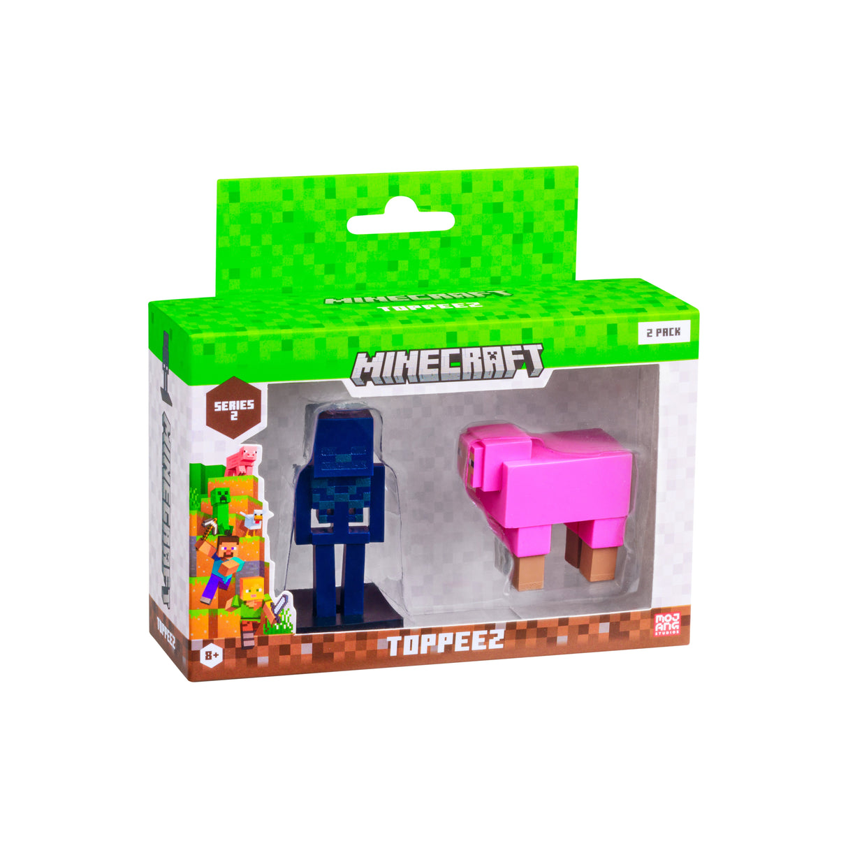 Minecraft - 3D 6 cm Figure 2 pack S2 - Drowned and Pink Sheep Minecraft