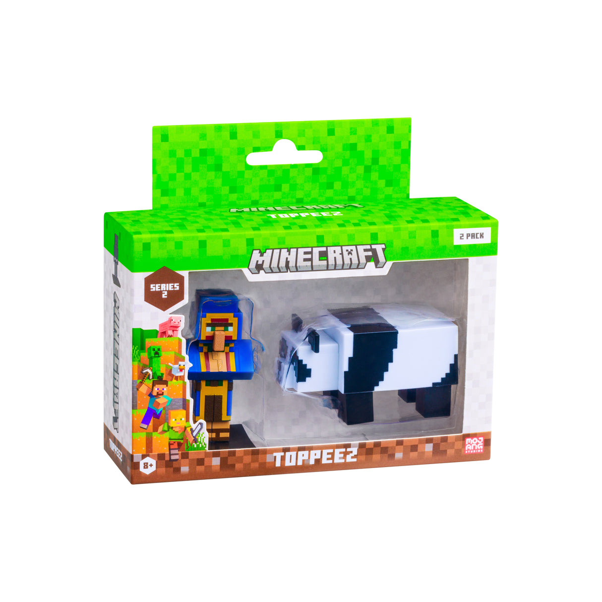 Minecraft - 3D 6 cm Figure 2 pack S2 - Wandering Trader and Panda Minecraft
