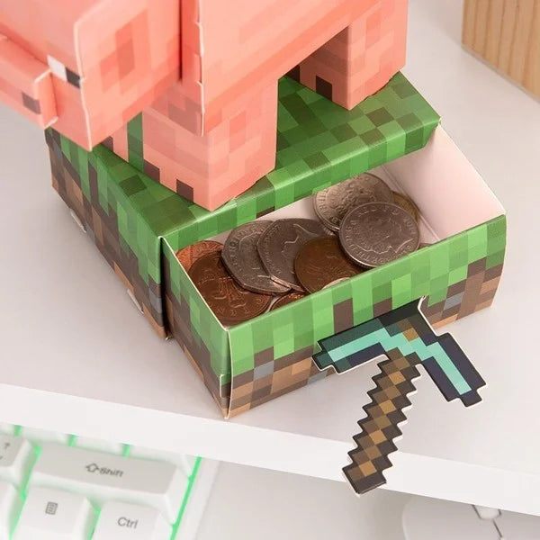 Minecraft Pig Byg din egen sparegris kit