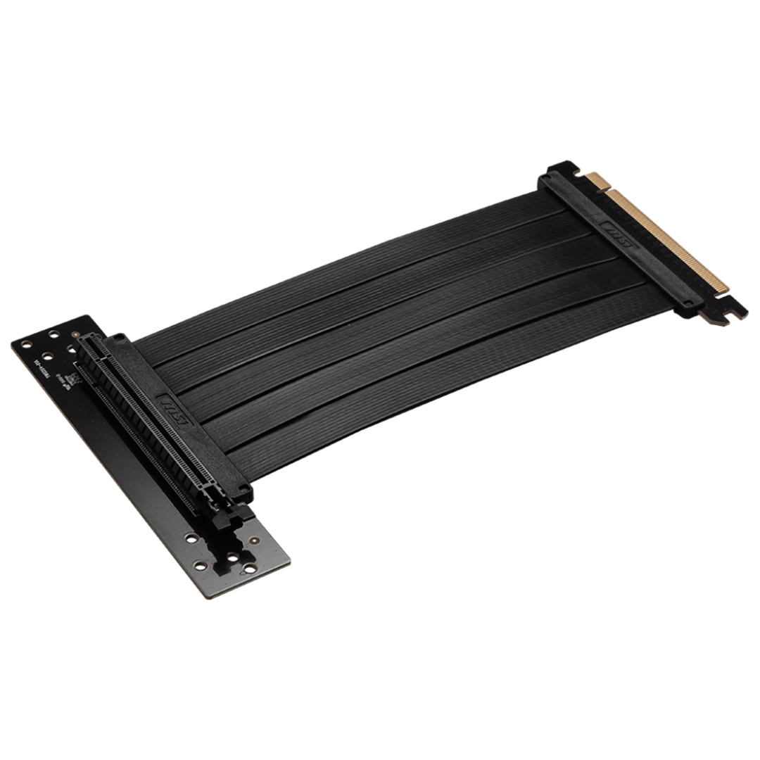 MSI PCIe 4.0 x16 riserkabel 180 mm – sort