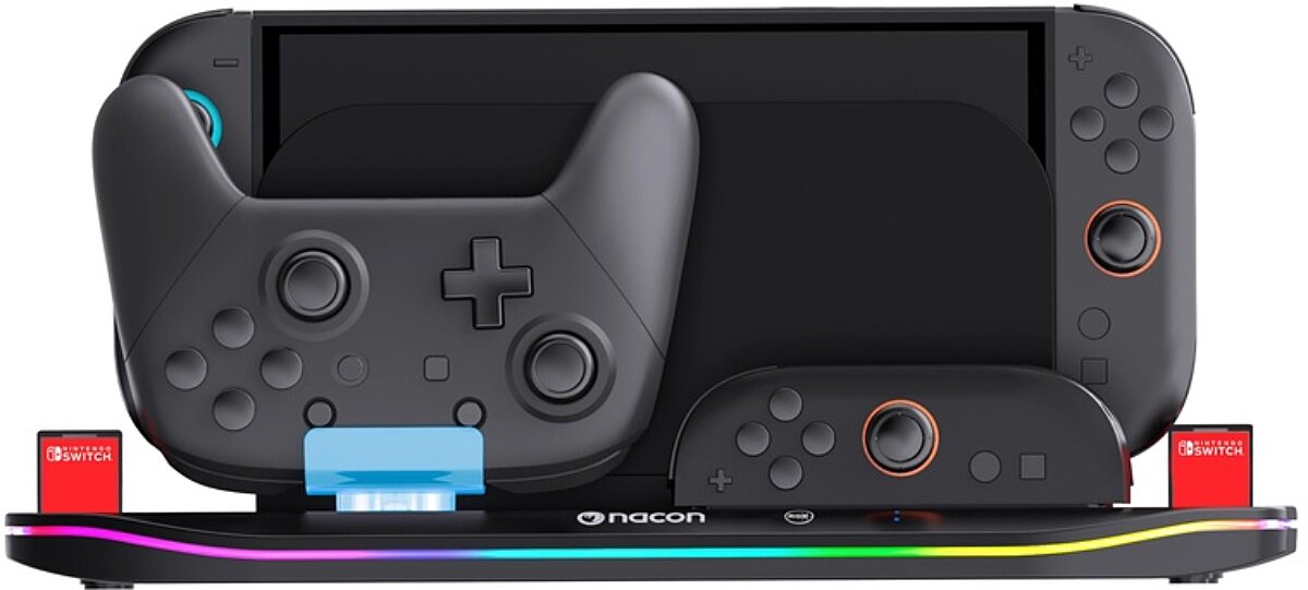 Nacon - Charging Station XL til Nintendo Switch II – Oplad 4 Joy-Con Nacon