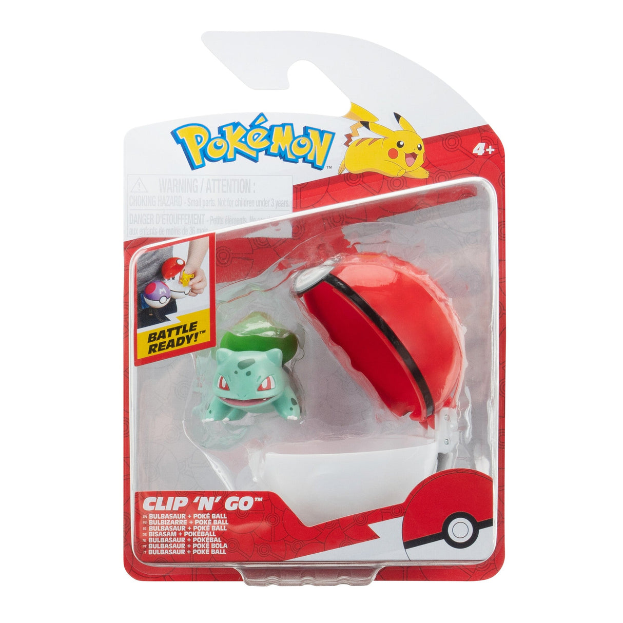 Pokemon - Clip N Go Bulbasaur With Poke Ball (PKW3634) Pokémon