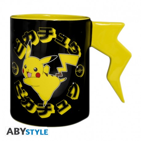 POKEMON - Mug 3D handle - Pikachu lightening bolt Abysse