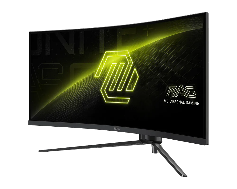 MSI MAG 345CQRDE – 34″ ultrawide-gamingskærm, 180 Hz – forside
