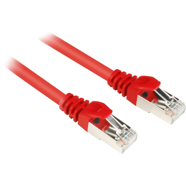 Rødt Sharkoon Cat6 netværkskabel med RJ45 stik