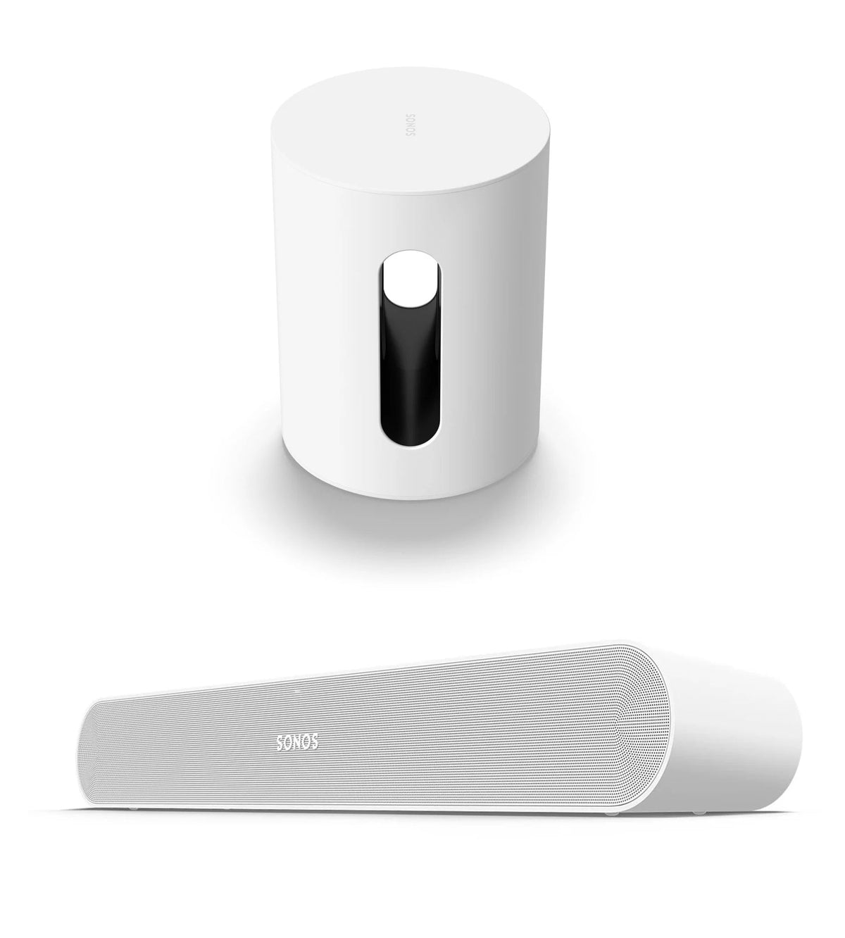 Sonos - Ray - Soundbar Black & Sub Mini - White - Bundle Sonos