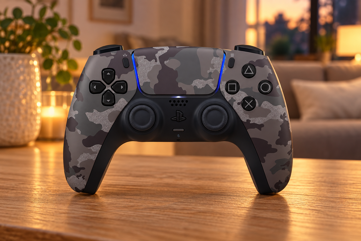 Sony DualSense-controller til PS5 – Grey Camo – stemningsbillede