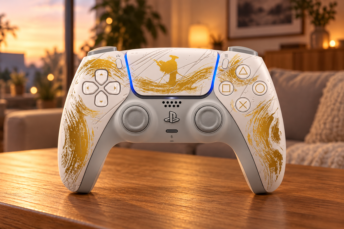 Sony DualSense-controller til PS5 – Ghost of Yōtei - Limited Edition – stemningsbillede