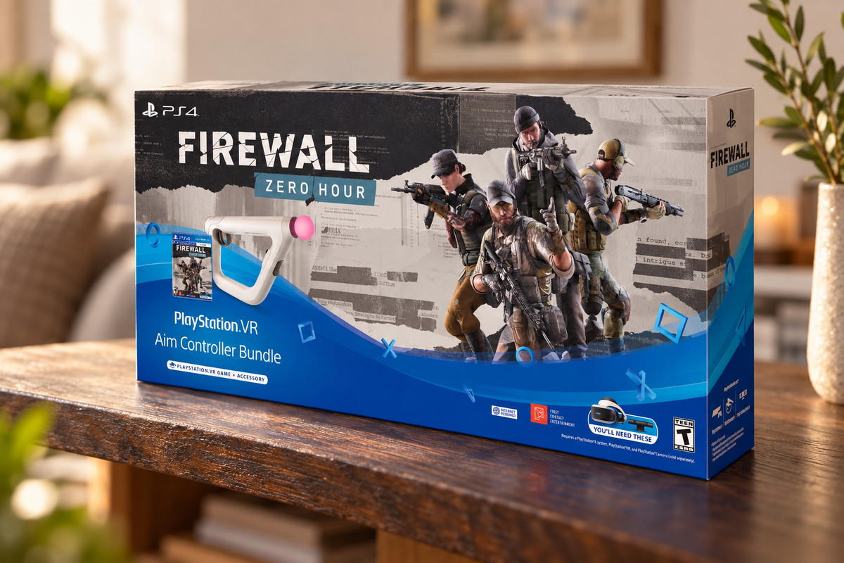 Sony PlayStation VR Aim-controller + Firewall Zero Hour – PS4 (Import) – stemningsbillede