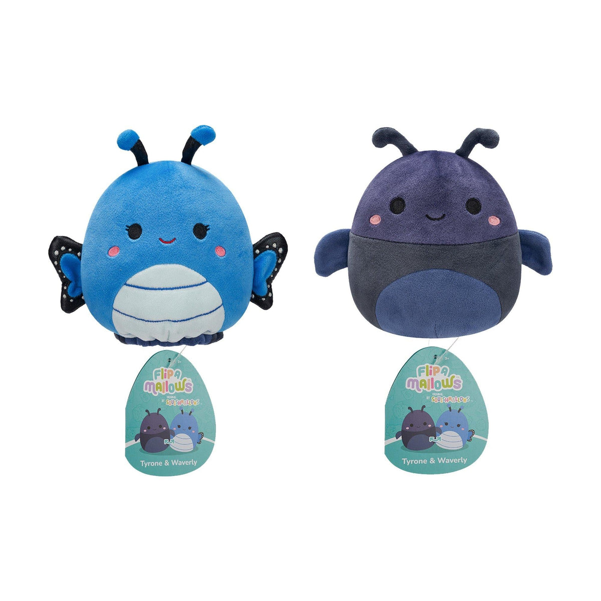 Squishmallows - 13 cm Plush P22 Flip A Mallows - Tyrone and Waverly Squishmallows