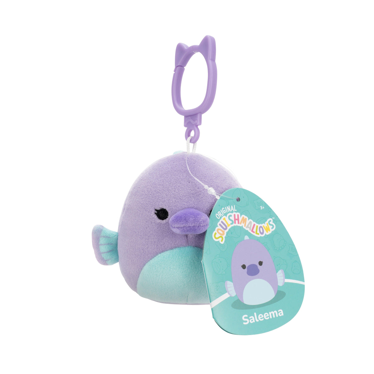 Squishmallows - 9 cm P22 Clip On - Saleema Paddlefish Squishmallows
