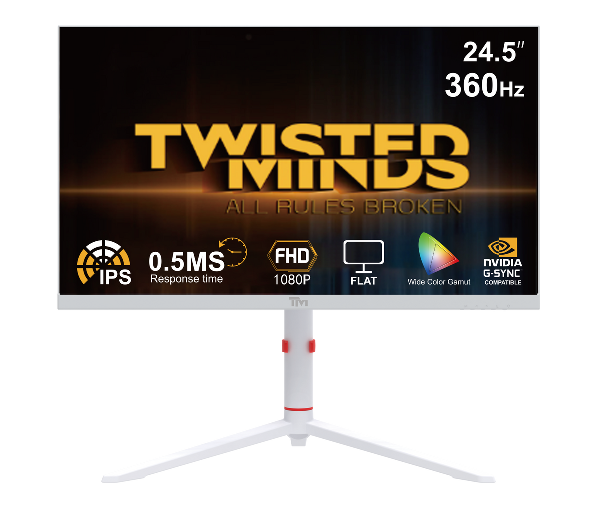 TWISTED MINDS ARTIC PRO SERIES 24" FHD - 360H - WHITE