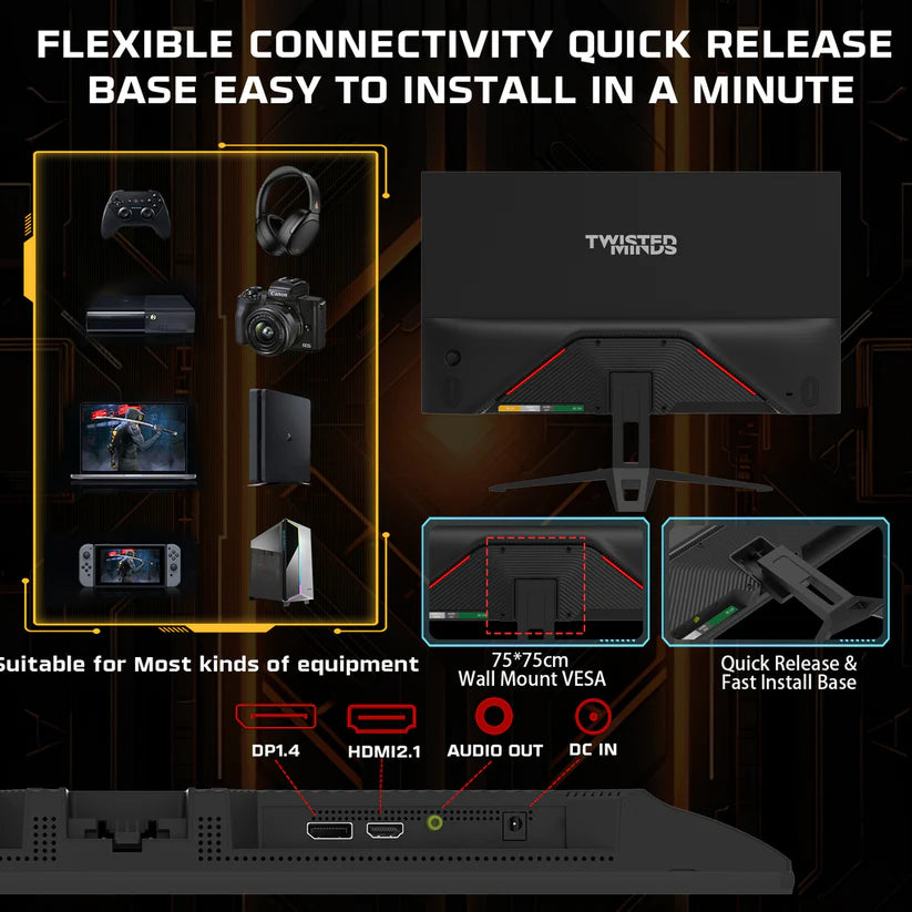 TWISTED MINDS 24'' FHD, 120 HZ Gamingskærm