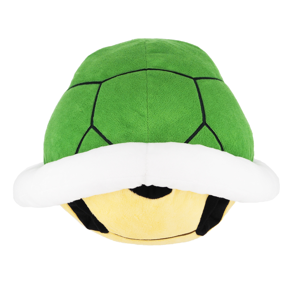 Nintendo Super Mario Green Shell plysbamse – 40 cm – bagside