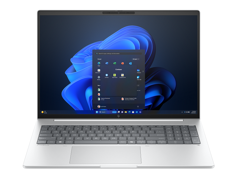 HP EliteBook 8 G1i – 16" WUXGA, Ultra 7 255U, 16 GB, 512 GB – bærbar med åben skærm