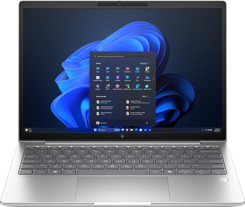 HP EliteBook 6 G1i – 13,3" WUXGA, Ultra 7 255U, 32 GB, 1 TB – bærbar med åben skærm