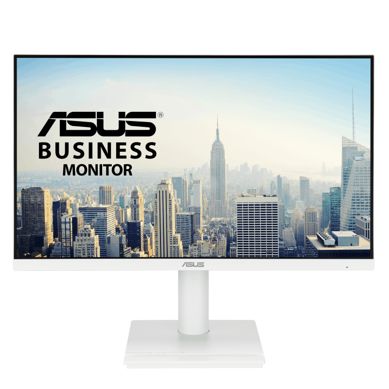 ASUS VA249QGS-W – 23,8 tommer, Full HD, 120 Hz – Hvid – skærm set forfra