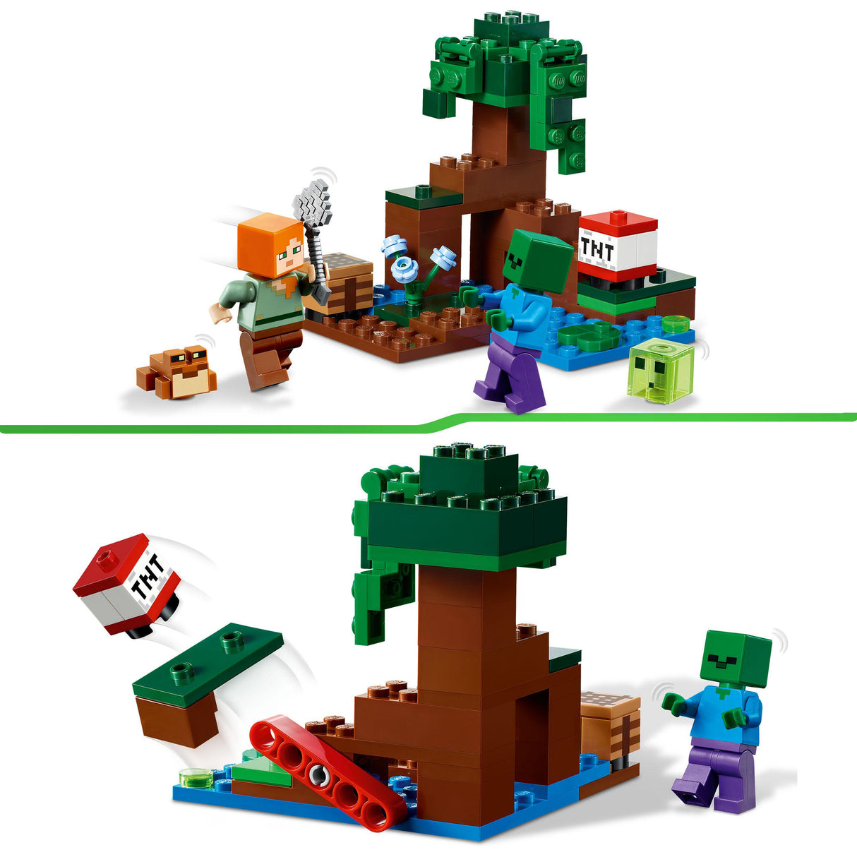 LEGO Minecraft 21240 Das Sumpfabenteuer