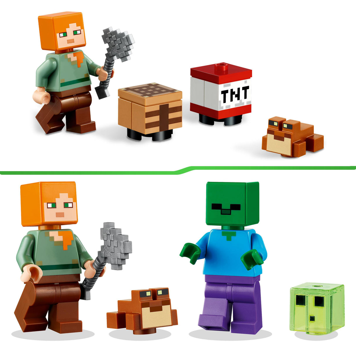 LEGO Minecraft 21240 Das Sumpfabenteuer