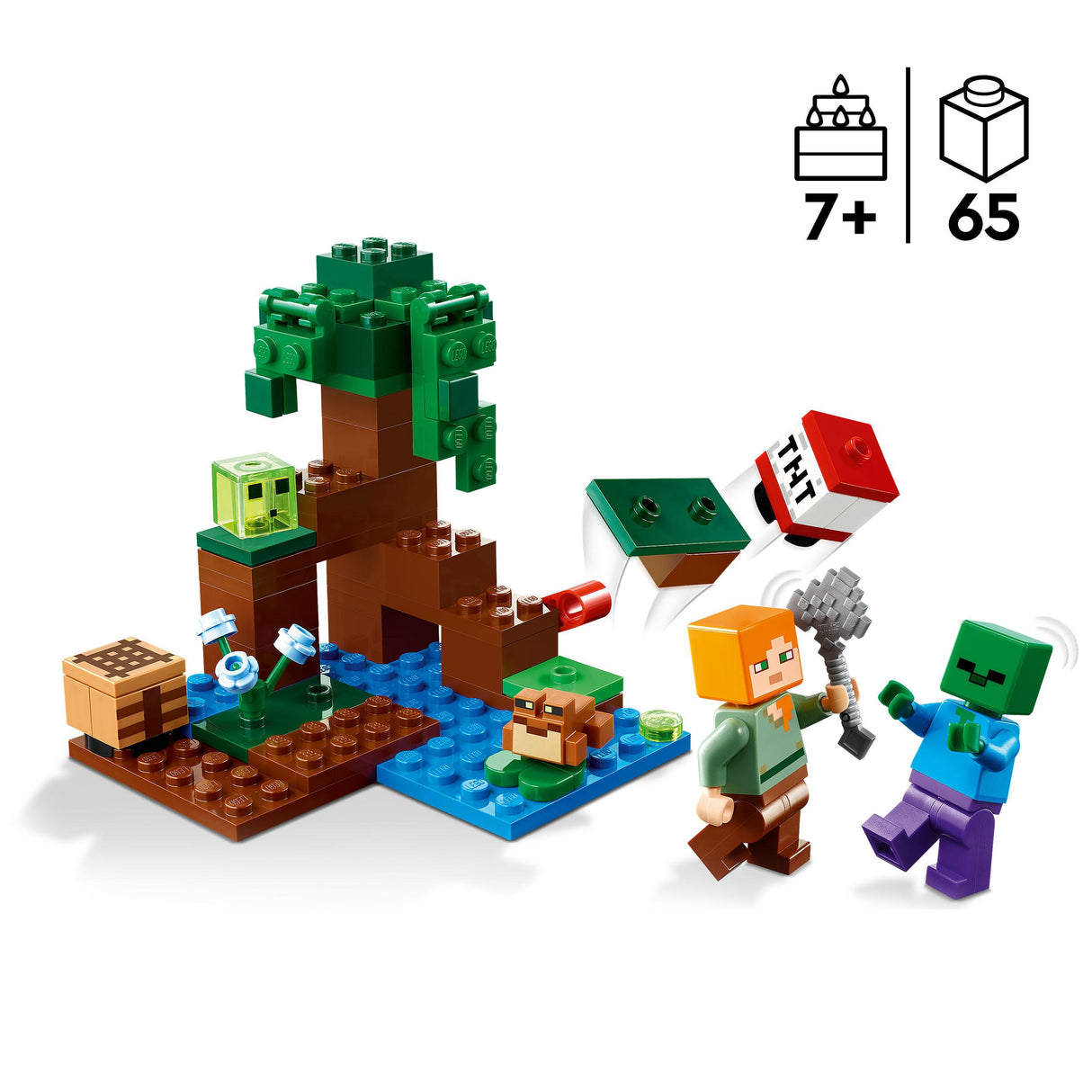 LEGO Minecraft 21240 Das Sumpfabenteuer