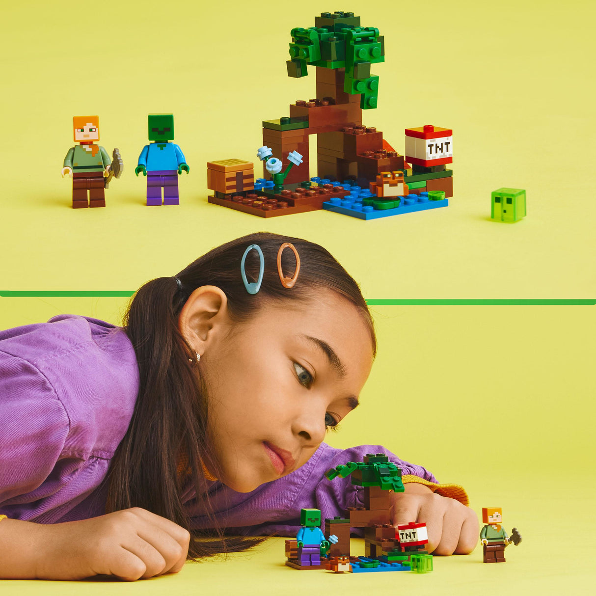 LEGO Minecraft 21240 Das Sumpfabenteuer