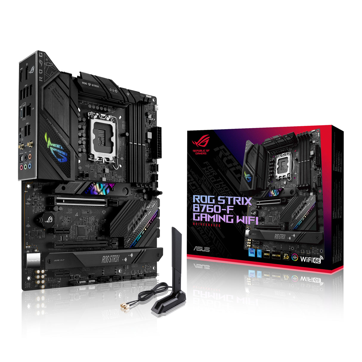 ASUS ROG STRIX B760-F GAMING WIFI (ATX, B760, LGA 1700, DDR5) - Bundkort