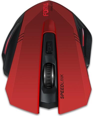 SpeedLink Fortus Gaming-Maus kabellos / Schwarz
