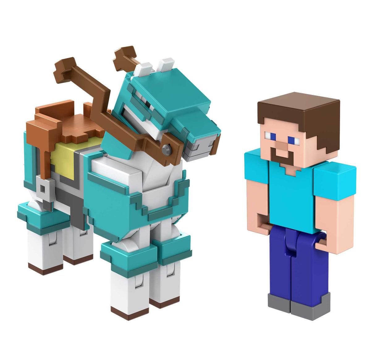 Minecraft - Gepanzertes Pferd und Steve-Figuren (HDV39)