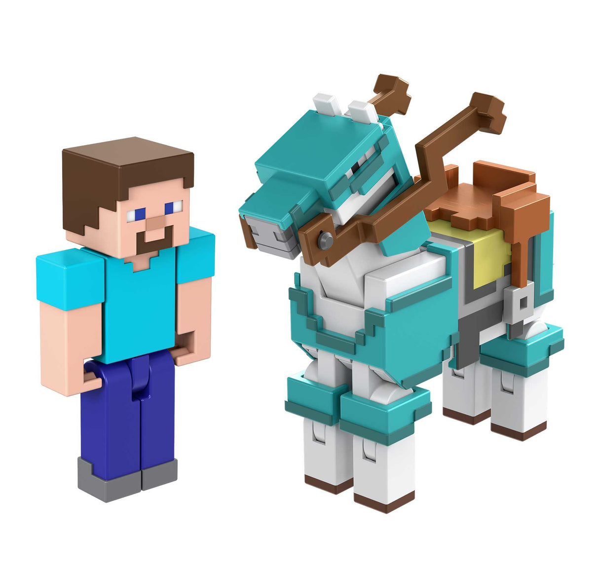 Minecraft - Gepanzertes Pferd und Steve-Figuren (HDV39)