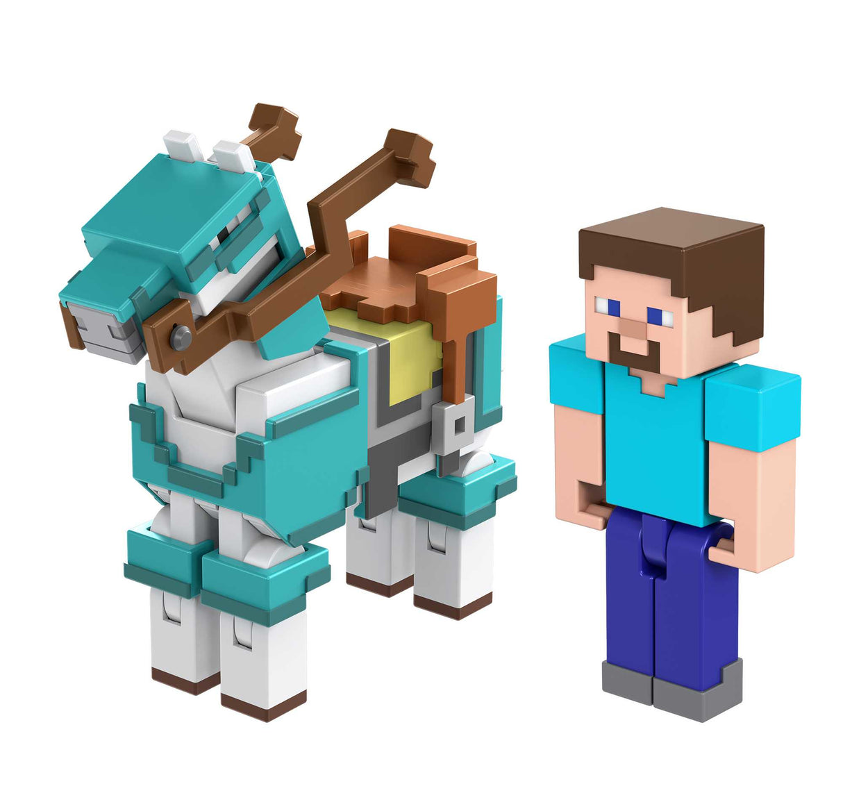 Minecraft - Gepanzertes Pferd und Steve-Figuren (HDV39)