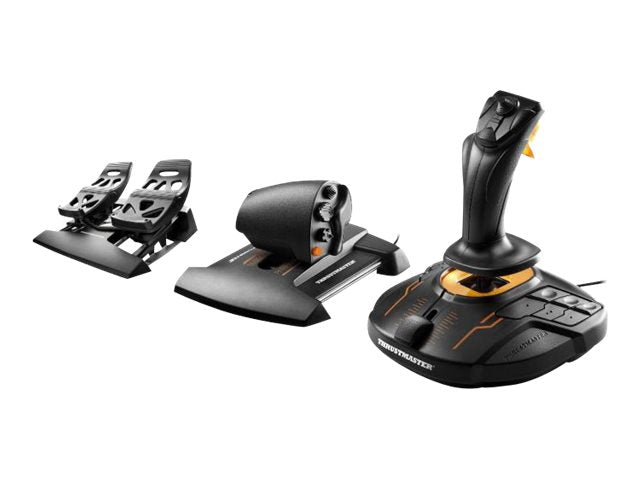 ThrustMaster T.16000M FCS Flight Pack Joystick, Gaspedal und Pedale