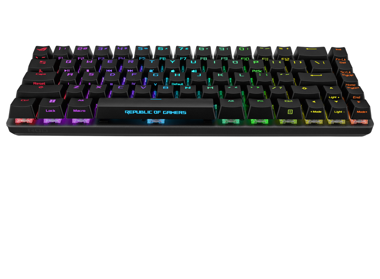 ASUS ROG FALCHION ACE 65 % schwarze RGB-Kompakt-USB-C-Gaming-NXRD-Mechanische Tastatur PBT-Tastenkappen