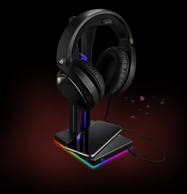 ASUS ROG Throne Qi RGB Headset-Ständer mit kabelloser Aufladung