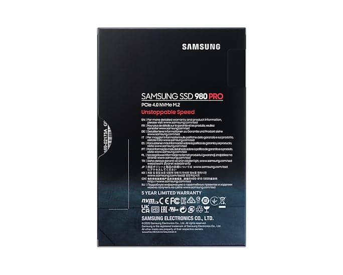 Samsung 980 PRO SSD MZ-V8P2T0BW 2TB M.2 Samsung