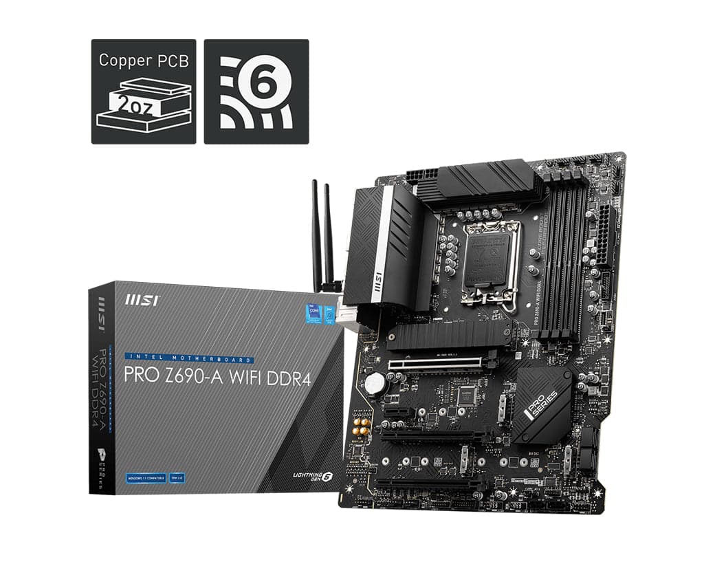MSI PRO Z690-A WIFI DDR4 ATX LGA1700 Intel Z690 MSI